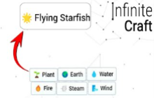 Infinite Craft Recipes - How to Make Flying Starfish? img